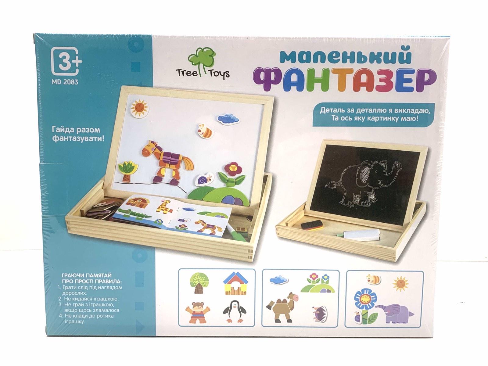 Деревянная игрушка TREE TOYS Маленький фантазер с магнитной мозаикой (MD 2083 C) - фото 2