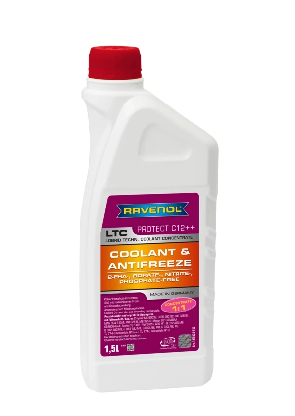 Антифриз концентрат Ravenol LTC C12++ (G12++) 1,5 л Фиолетовый (1410125-150)
