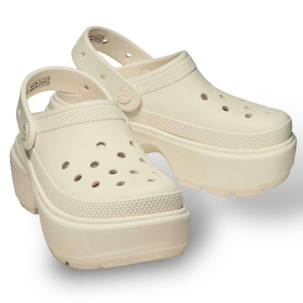 Сабо жіночі Crocs Stomp Clog Bone р. 36-37 Бежевий (15566)
