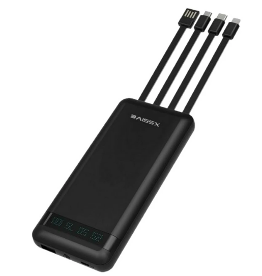 Повербанк Xssive XSS-PB17 10000 mAh с фонариком Black