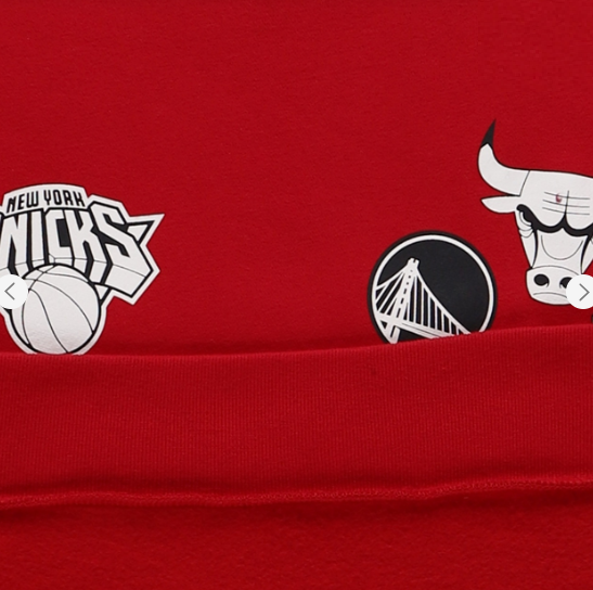 Світшот чоловічий баскетбольний NBA Collaboration Hollister L Червоний - фото 3