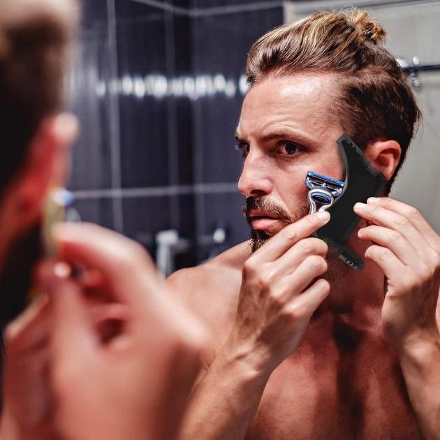 Расческа-шаблон для формирования укладки бороды Черный (D-0042) - фото 3 Расческа-шаблон для формирования укладки бороды Черный (D-0042) - фото 3