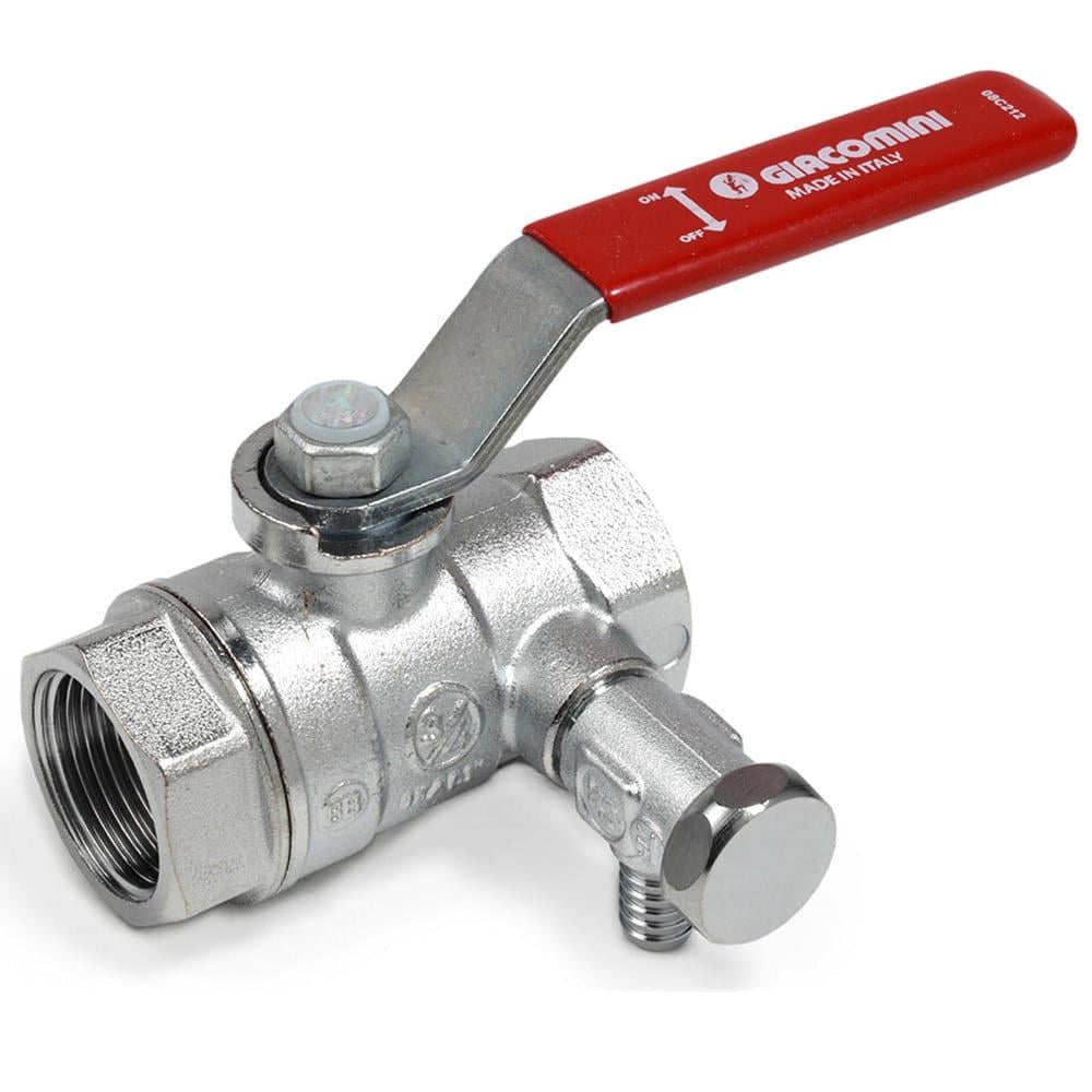 Кран кульовий Giacomini R250S 3/4" ВВ прямий латунь (R250SX004)