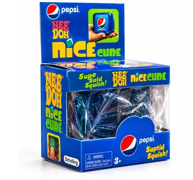 Игрушка антистресс Кубик льда PEPSI сквиш 5 см (SZ-712445)