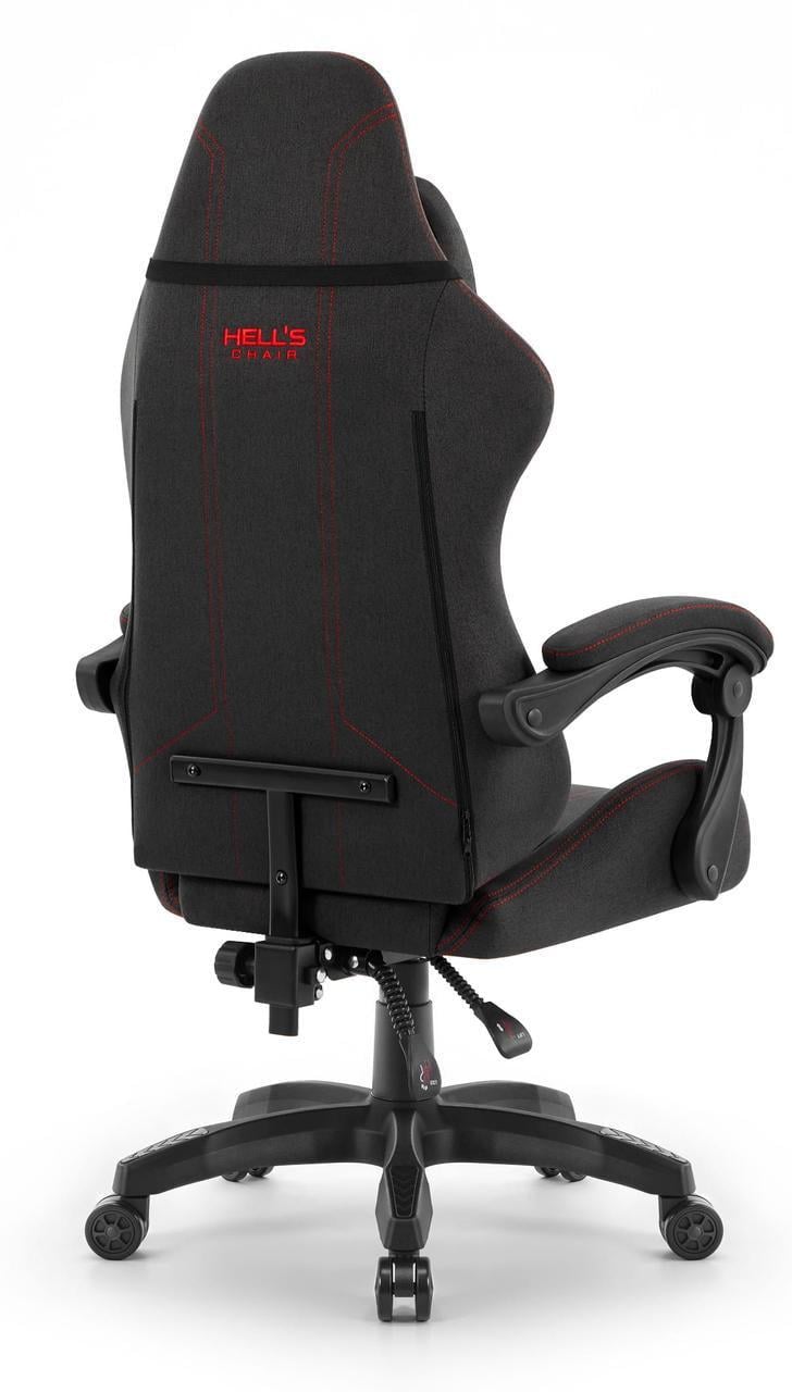 Офісне крісло Hell's HC-1014 тканина Black-Red - фото 8
