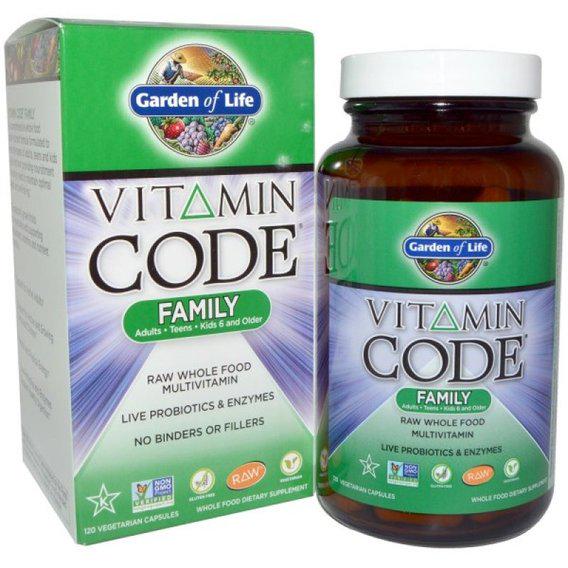 Витаминно-минеральный комплекс Garden of Life Vitamin Code Family 120 Veg Caps GOL-11370