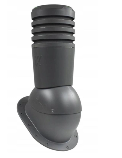 Вентиляционный выход неутепленный KronoPlast KPI для плоской кровли 150 мм Ral 7024 Графитовый (KPI 2-3)