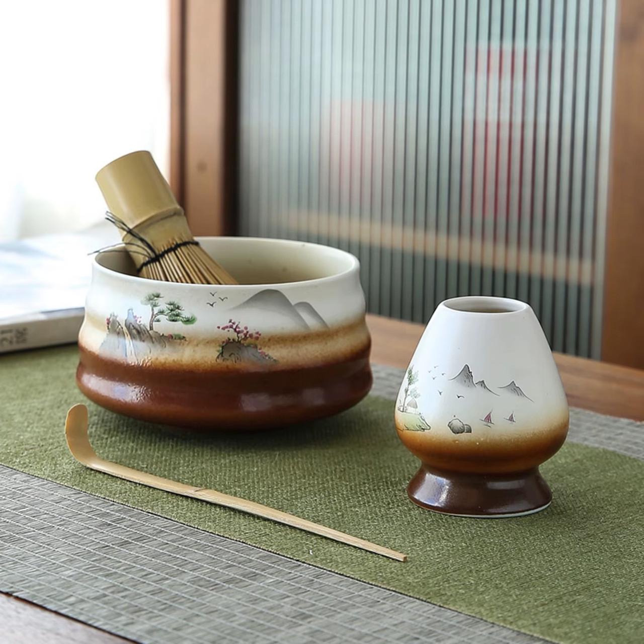 Набір аксесуарів для приготування матча чаю Japanese Landscape 4 предметів (JP2) - фото 4 Набір аксесуарів для приготування матча чаю Japanese Landscape 4 предметів (JP2) - фото 4
