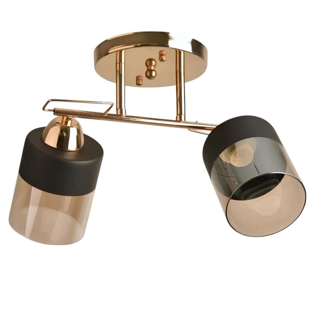Люстра стельова Light House SH-20243/2A FG E27х2 400х190х240 мм Золотий