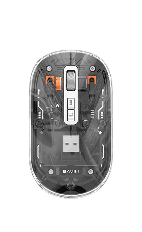 Миша акумуляторна BAVIN G-K-993 Wireless 2,4G Plug-and-play DPI Bluetooth 5.1 Black (G-K-993-BK)