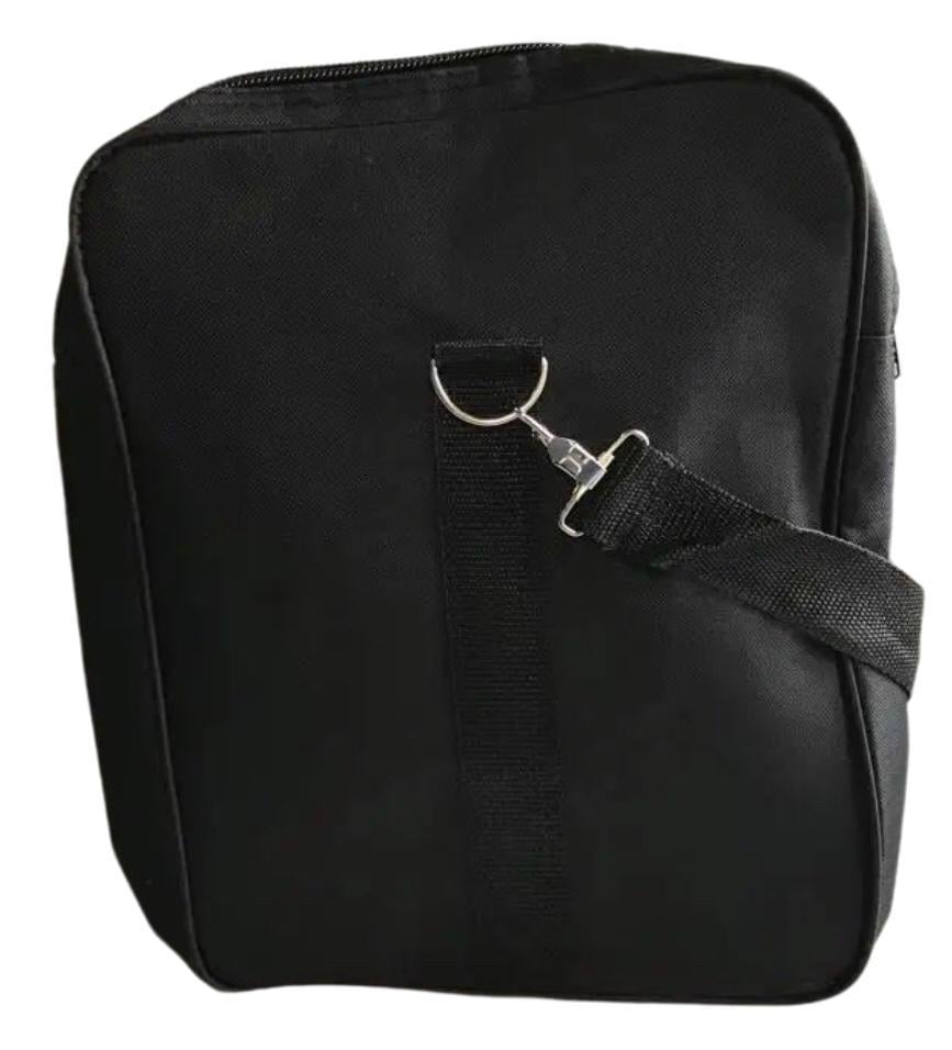 Сумка дорожня з боковими карманами та з довгим ремінем через плече 60 л Чорний з синім (613) - фото 4 Сумка дорожня з боковими карманами та з довгим ремінем через плече 60 л Чорний з синім (613) - фото 4