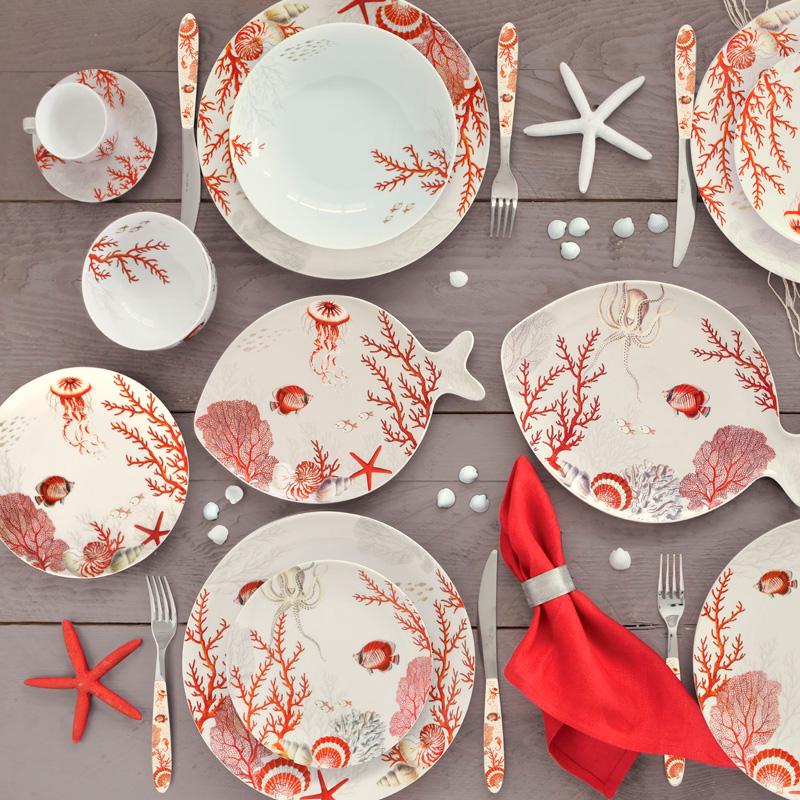 Тарелка обеденная Easy Life Coral Reef 27 см (111003905) - фото 2 Тарелка обеденная Easy Life Coral Reef 27 см (111003905) - фото 2