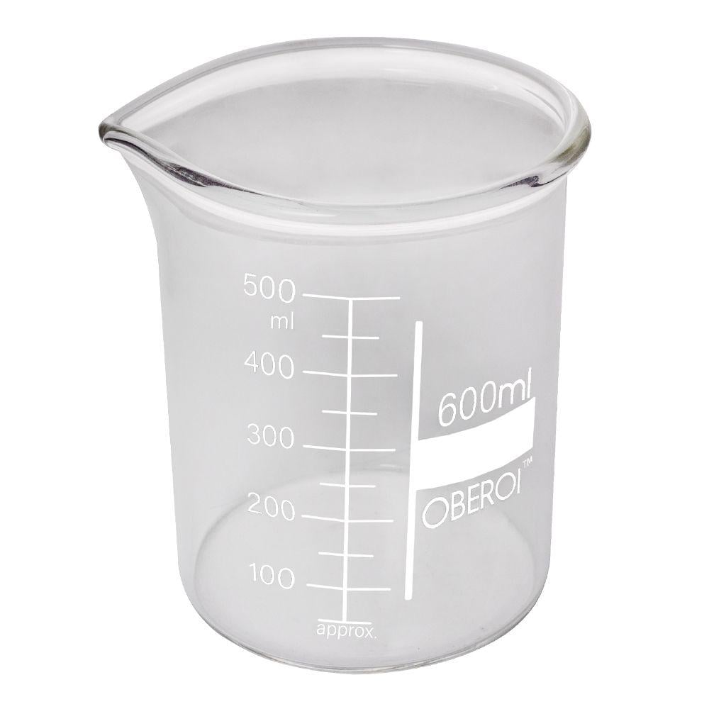 Стакан низкий с носиком и шкалой стеклянный 600 мл (12536)