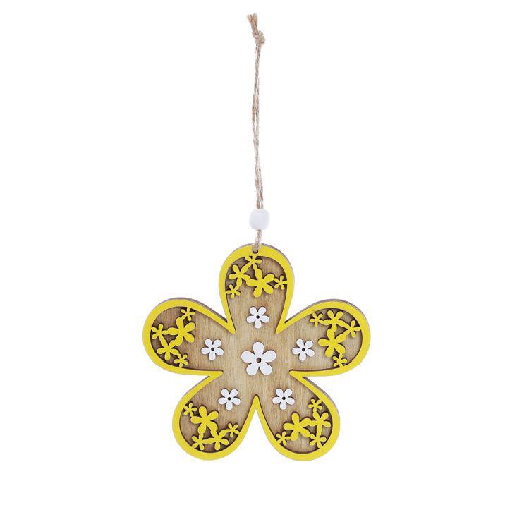 Декор пасхальный на подвесе BonaDi Цветок 10 см 2 шт Желтый (781-925) - фото 2 Декор пасхальный на подвесе BonaDi Цветок 10 см 2 шт Желтый (781-925) - фото 2