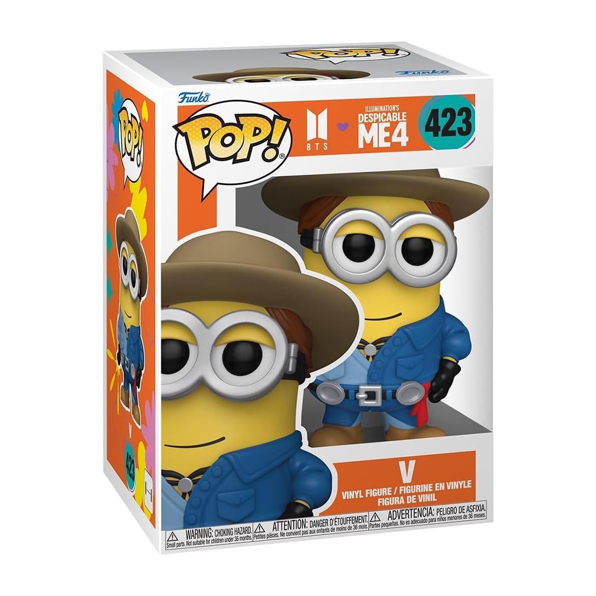 Детская игровая фигурка Funko POP Minions x BTS V Вы коллекционная мультгерой Виниловый (85969)