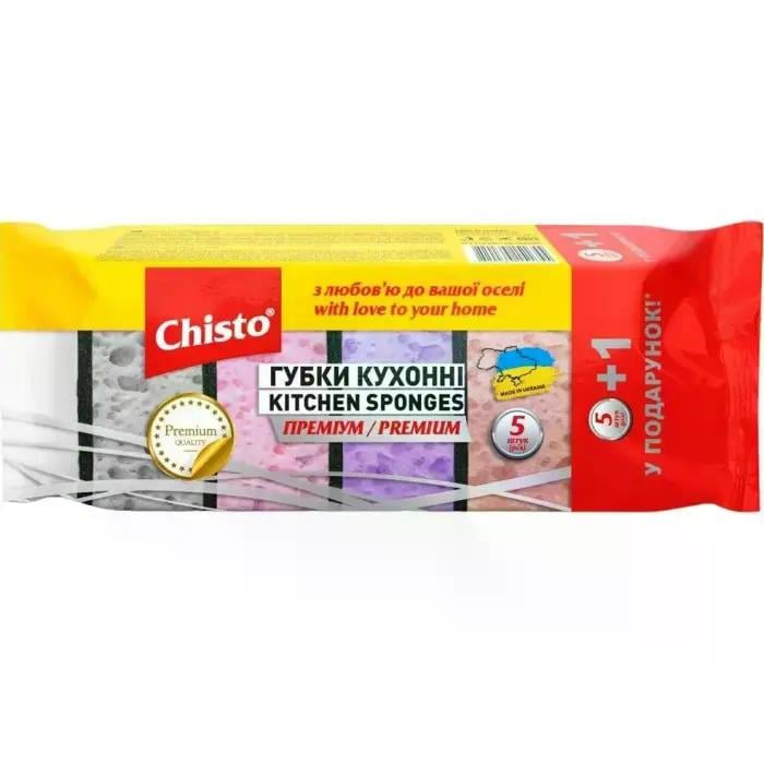 Губка для посуду Chisto Преміум 5+1 шт. (151655)