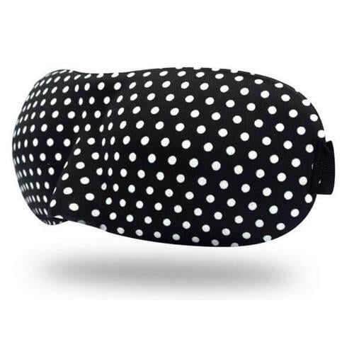 Очки для сна Deco 3D в горошек Черный (921-02)