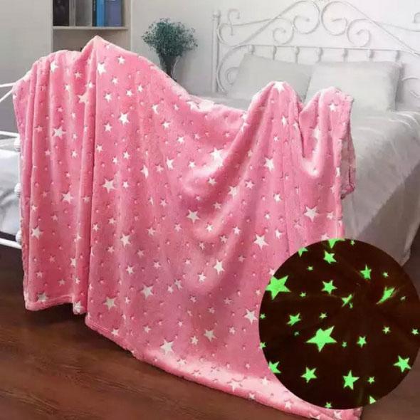Плед светящийся в темноте плюшевый Blanket kids Magic Star 150х100 см Розовый - фото 9 Плед светящийся в темноте плюшевый Blanket kids Magic Star 150х100 см Розовый - фото 9