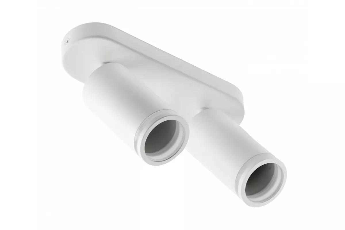 Потолочный светильник спот GTV Solis алюминий 55x100 мм IP20 2хGU10 макс 250V 50/60 Гц Белый