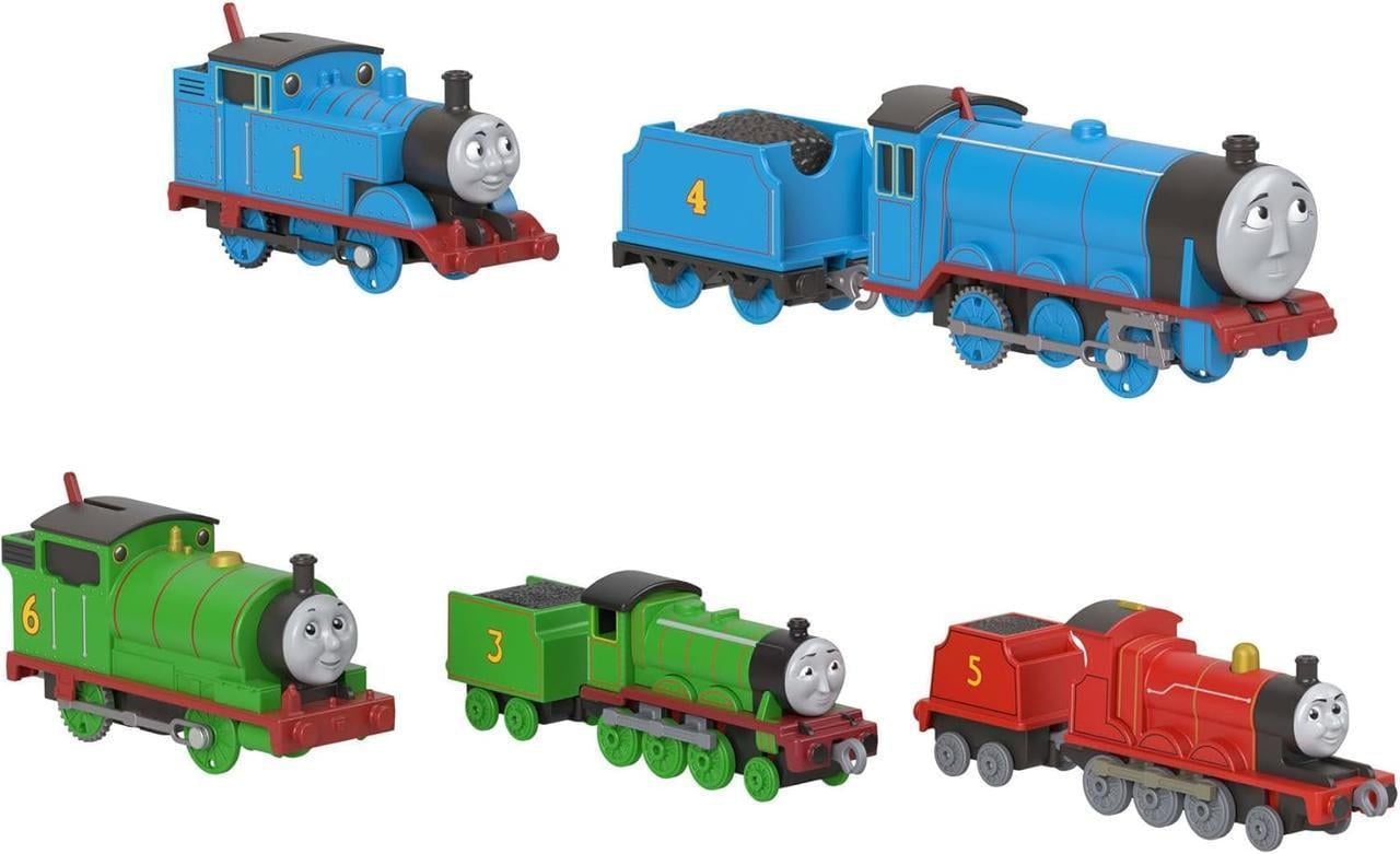 Набор классических паровозиков Thomas & Friends Fisher-Price из юбилейной серии к 80-летию 5 шт. (JHF10)