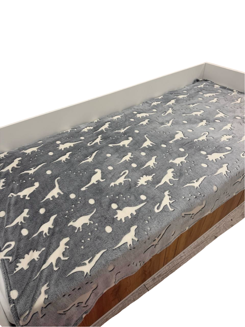 Светящийся плед Динозавры флисовый 150х200 см Серый (Д-am-pled-svet-001) Светящийся плед Динозавры флисовый 150х200 см Серый (Д-am-pled-svet-001)