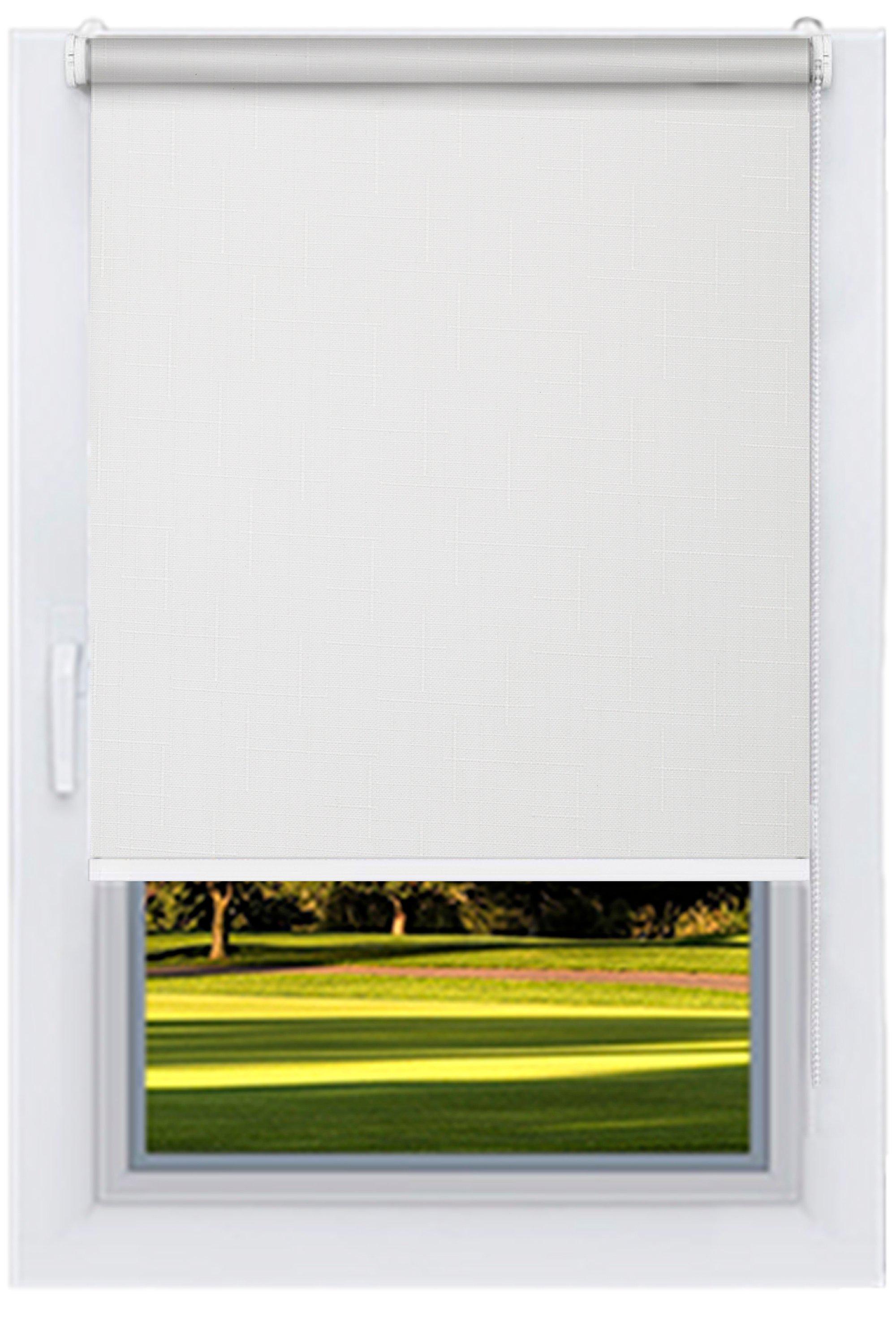 Ролета тканевая Decolux 87,5х200 см LEN Белый Стандарт 25