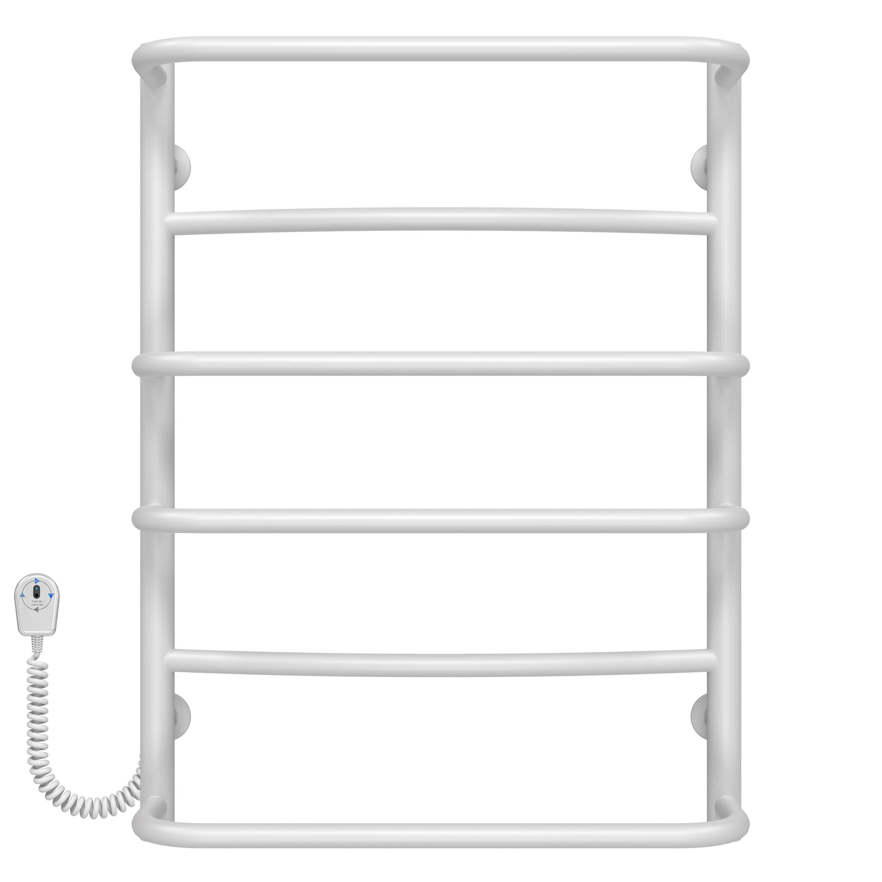 Полотенцесушитель электрический Deffi Аквамикс П6 EF16 левое подключение нержавеющая сталь 500х700 мм Белый (C.AM.70.50.6.EWL5)