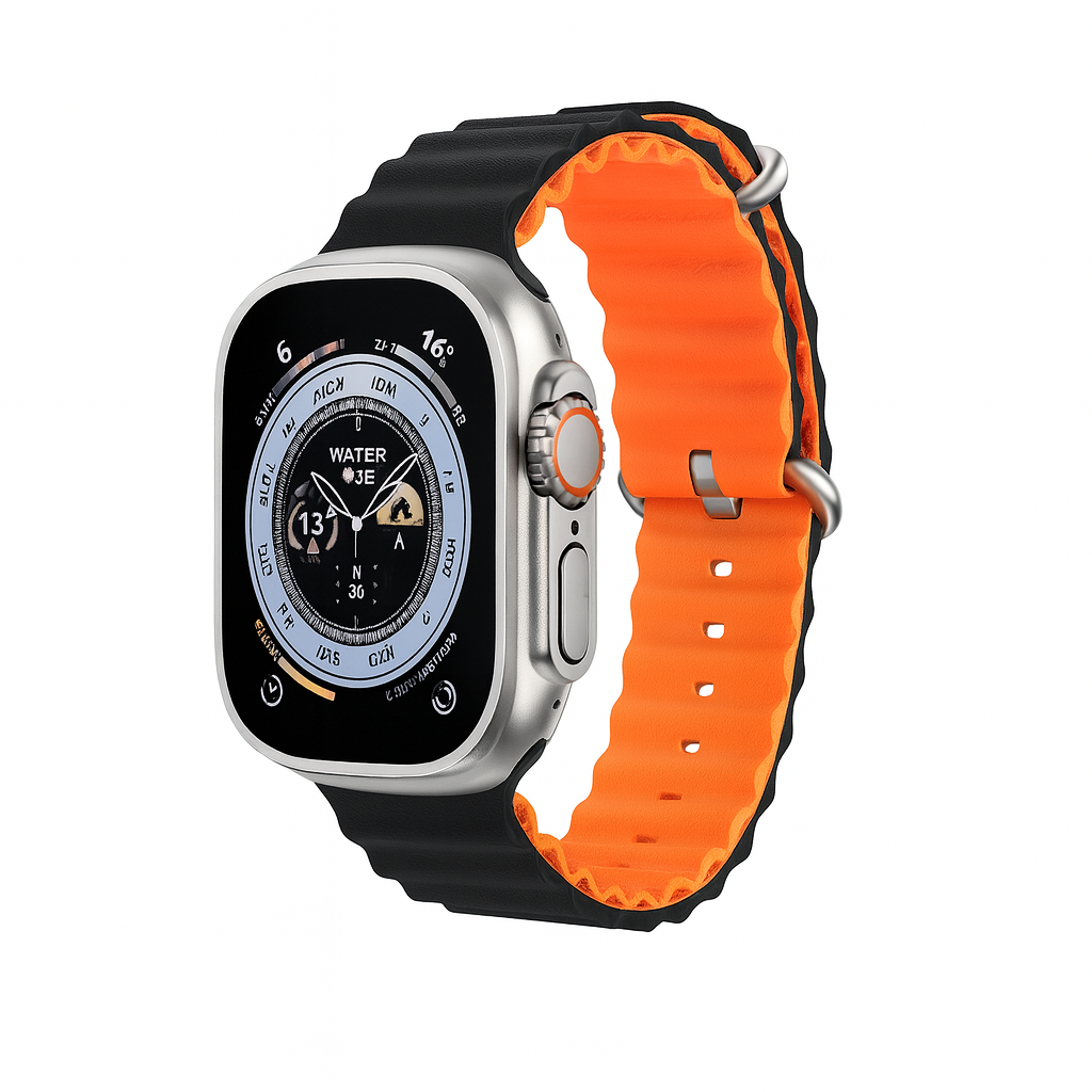 Ремешок для Apple Watch Ocean 2-tone 38/40/41 мм Black/Orange (587339) Ремешок для Apple Watch Ocean 2-tone 38/40/41 мм Black/Orange (587339)