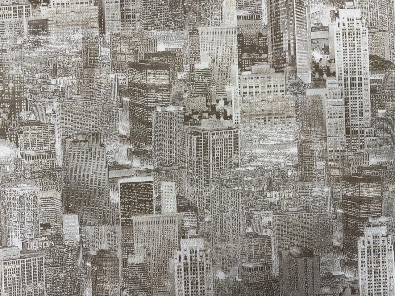 Обои виниловые на флизелиновой основе Славянские обои Elegance Мегаполис B121 10 м Бежевый (338-02)