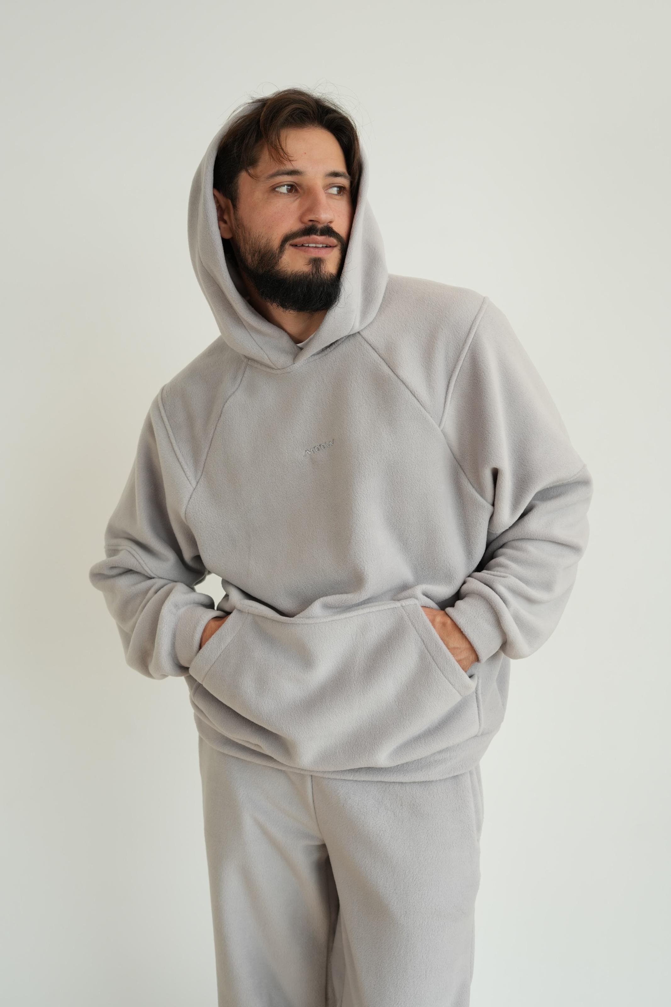 Костюм чоловічий флісовий BASE 3XL Світло-сірий (10204XXXLm) - фото 7