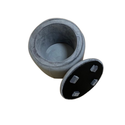 Пуф Plump/з відкритим верхом 40x40x40 см Сірий - фото 4