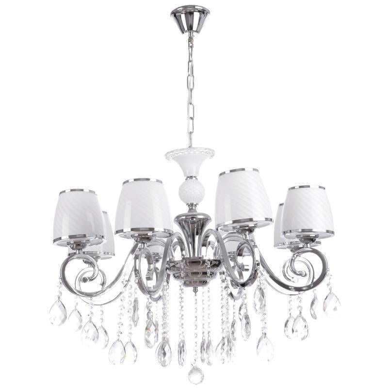 Люстра подвесная прованс хрустальная Brille BCL-384S/8 E14