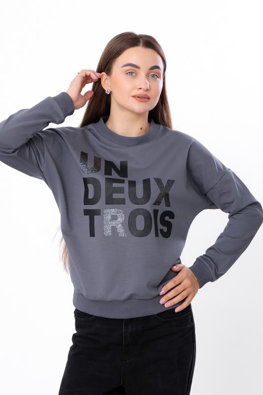 Світшот жіночий Носи Своє р. 54 Антрацит (8175-057-33) - фото 2 Світшот жіночий Носи Своє р. 54 Антрацит (8175-057-33) - фото 2