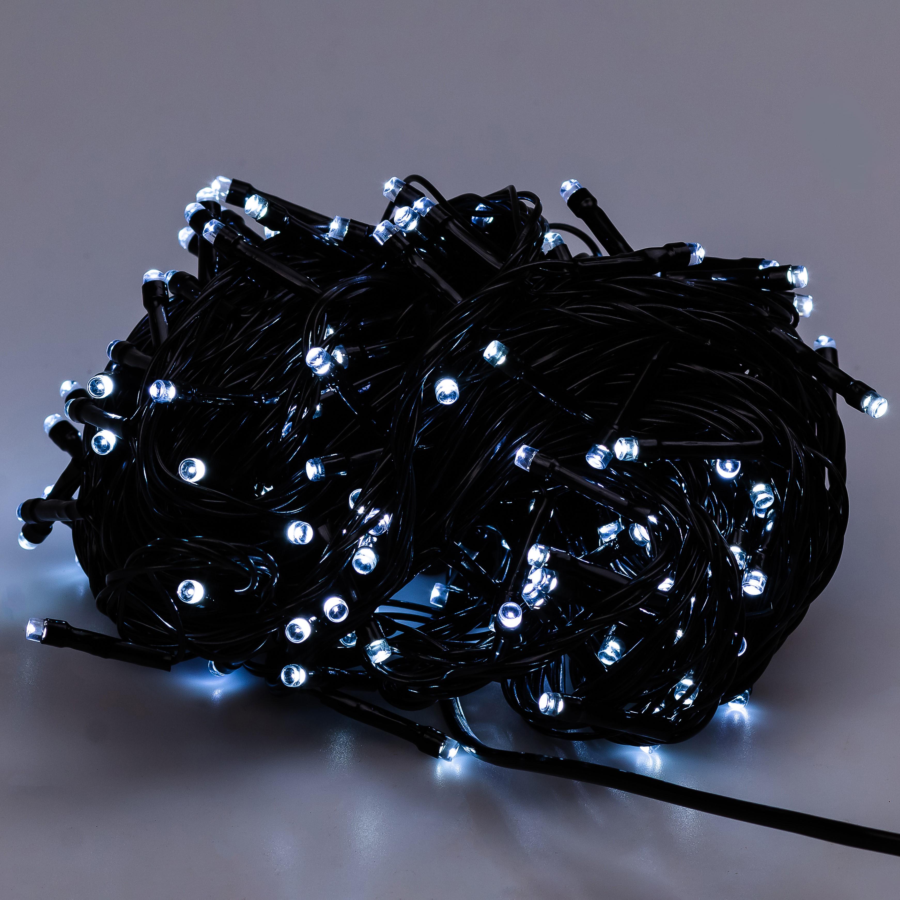 Гирлянда GarlandoPro Нить M400LEDW 400 LED 16 м Белый/Черный (126-107-M400LEDW)