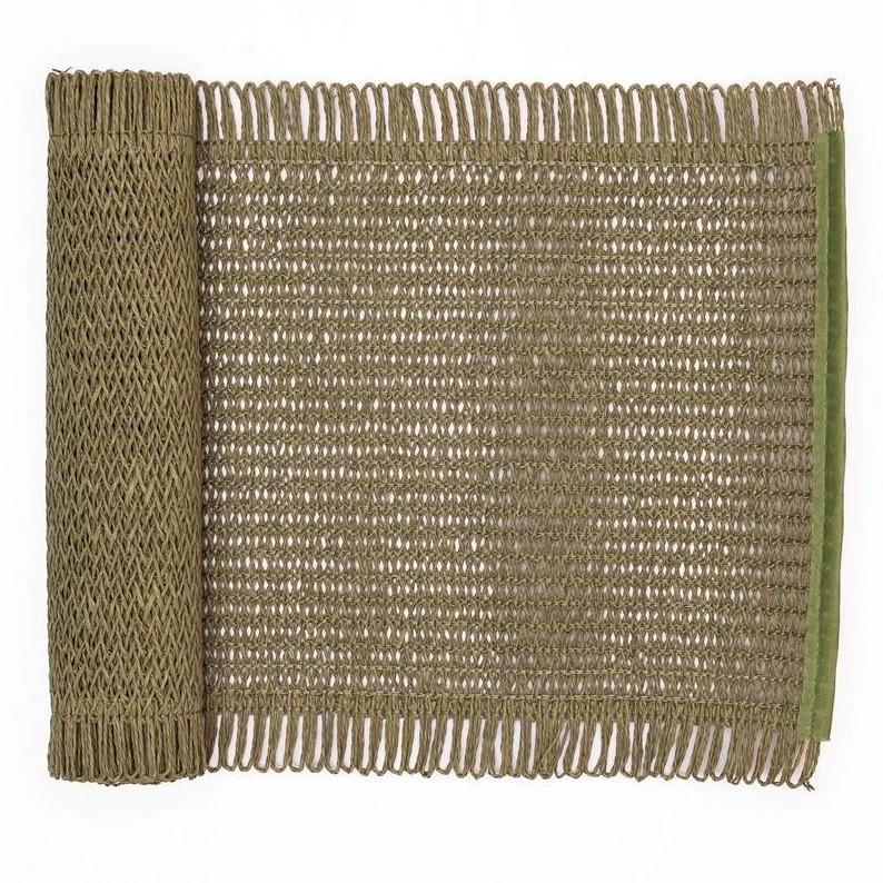 Дорожка раннер для сервировки стола Fringe 120x30 см Оливковый (HP-35-19GR)