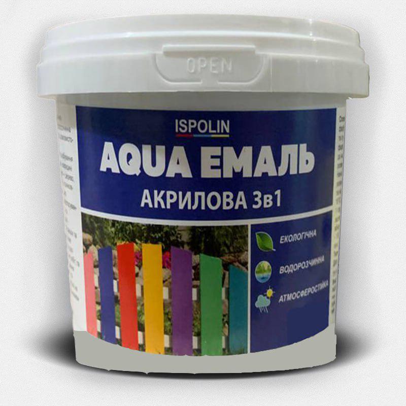 Эмаль акриловая Ispolin 3в1 без запаха 900 мл Черный (1335197155)