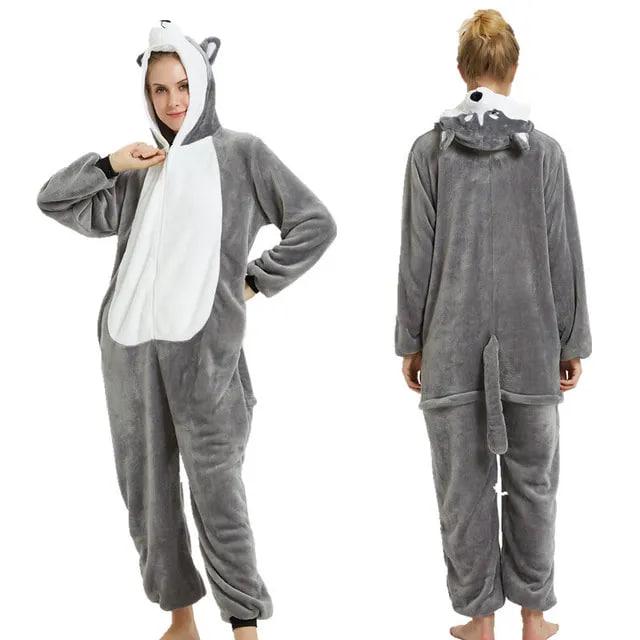 Пижама Kigurumi Хаски L 165-175 см Серый (6046/L) - фото 4