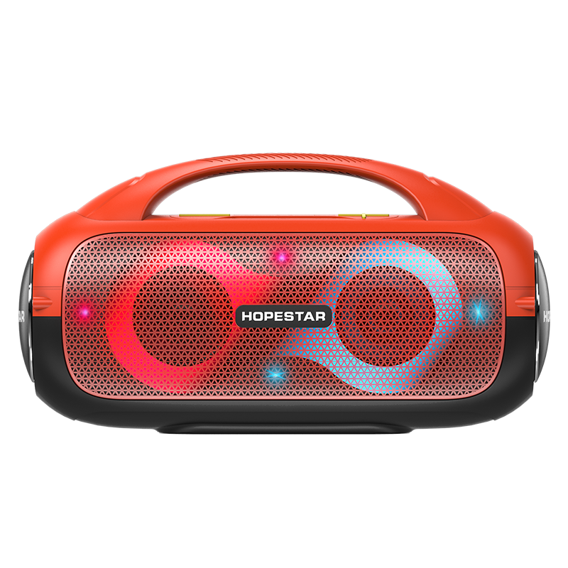 Портативная колонка акустическая стерео HOPESTAR A50 Party 80W/Bluetooth/TWS/MP3/AUX/Mic Оранжевый