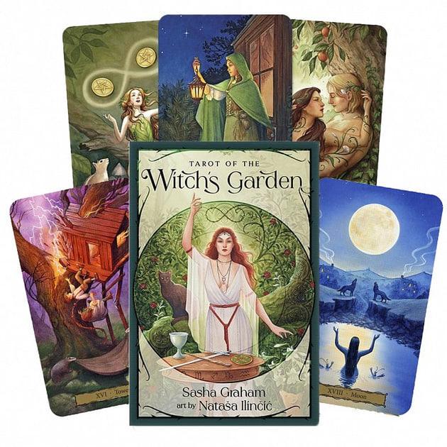 Карты Таро The Witch's Garden Ведьмский сад 100х60 мм 78 карт (1491)