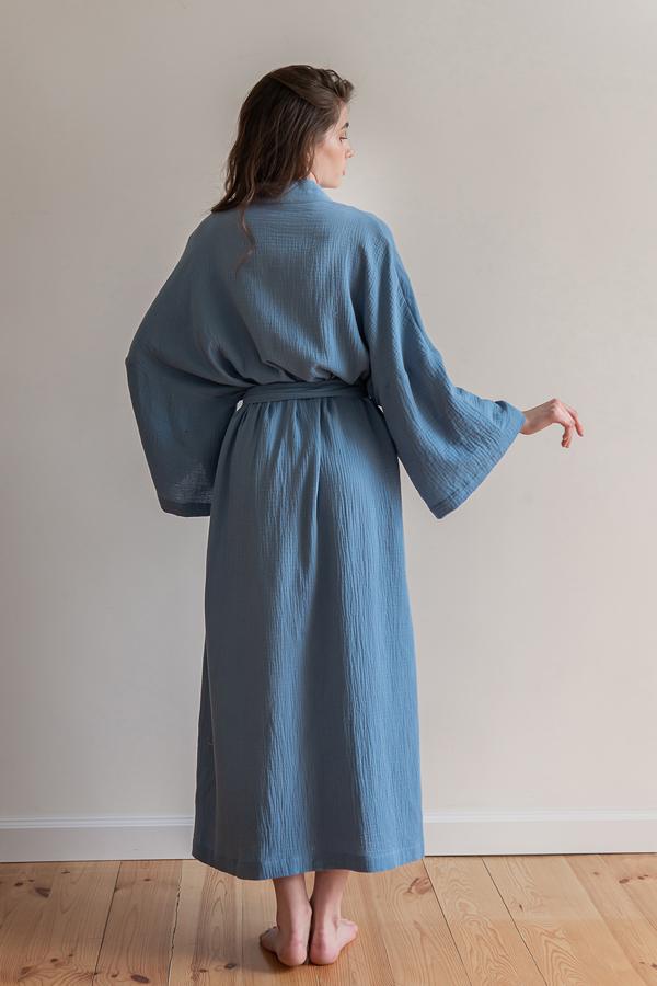 Халат мусліновий FORLY Butterfly ONE (ML0035-06-04) - фото 3 Халат мусліновий FORLY Butterfly ONE (ML0035-06-04) - фото 3