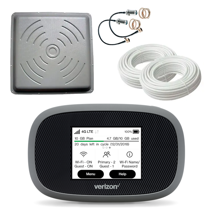 Комплект интернета Novatel 8800L 4G Wi-Fi MiFi с MIMO антенной 24 dB (530)