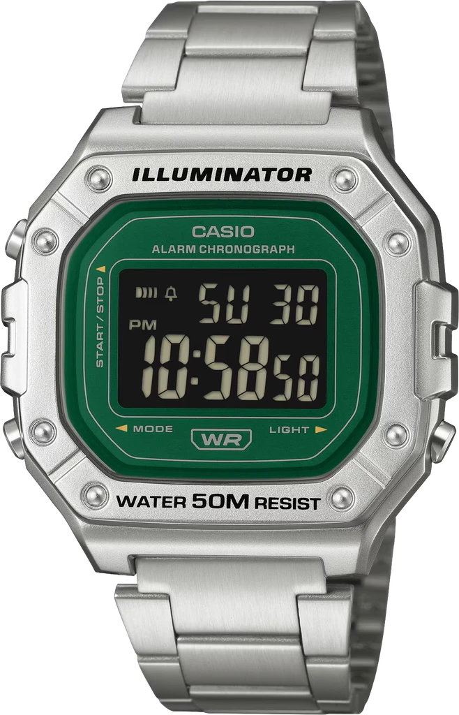 Наручные часы мужские Casio Timeless Collection W-218HD-3A с подсветкой (3139706435)