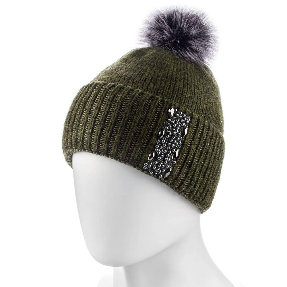 Шапка женская Atrics 674 р. 56-59 Зеленый (1663169401)