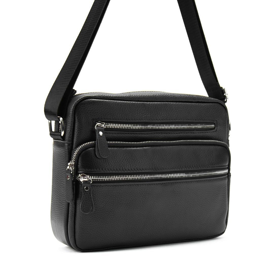 Мужская сумка через плечо Royal Bag M56-9988A Черный (7055)