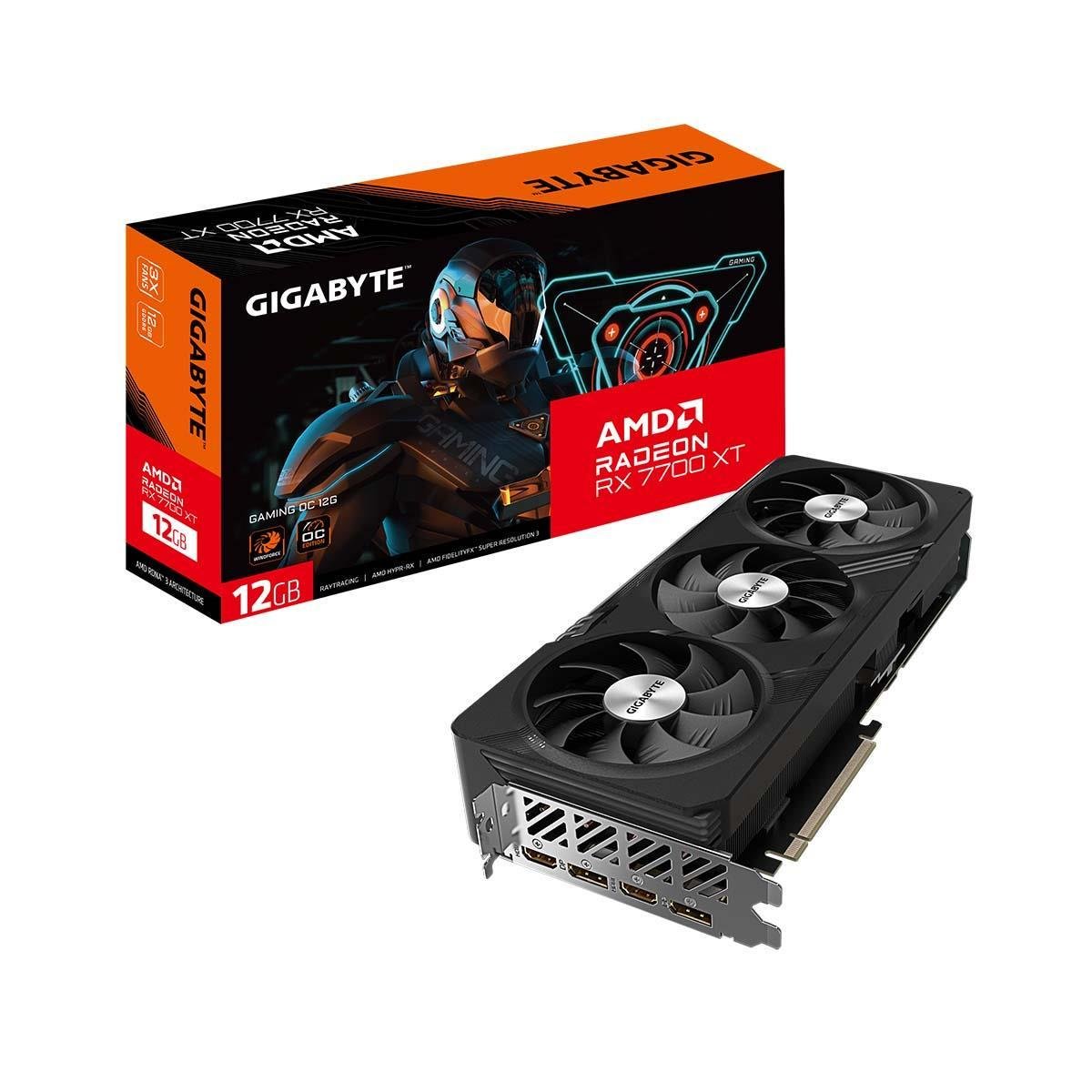 Відеокарта Gigabyte Radeon RX 7700 XT Gaming OC 12G (GV-R77XTGAMING OC-12GD) - фото 6 Відеокарта Gigabyte Radeon RX 7700 XT Gaming OC 12G (GV-R77XTGAMING OC-12GD) - фото 6