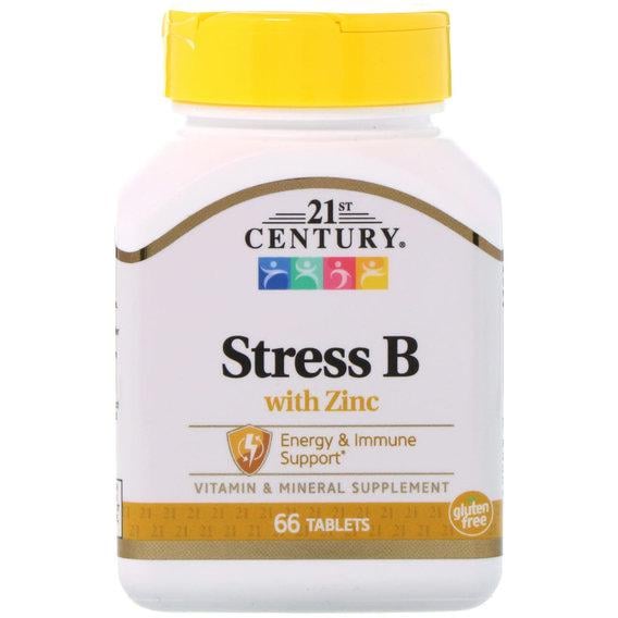Вітамінно-мінеральний комплекс 21st Century Stress B with Zinc 66 Tabs