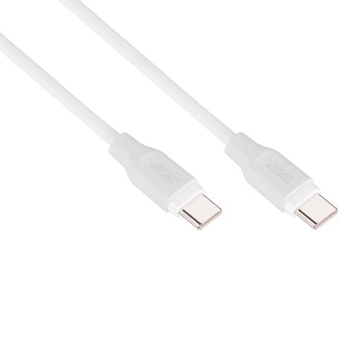 Кабель 2E Glow USB-C to USB-C 60 Вт 1 м Білий (2E-CCCC-WH) - фото 3