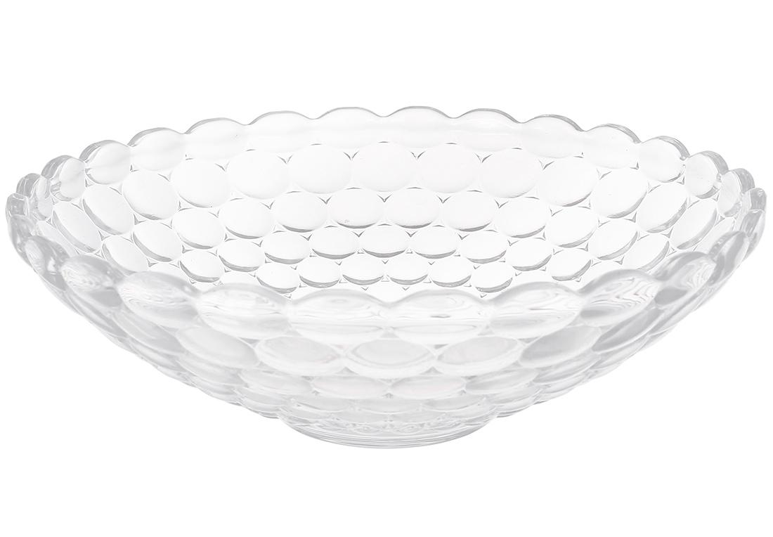 Блюдо для фруктов BonaDi Bauble из прозрачного стекла d 30х10 см (992-107)