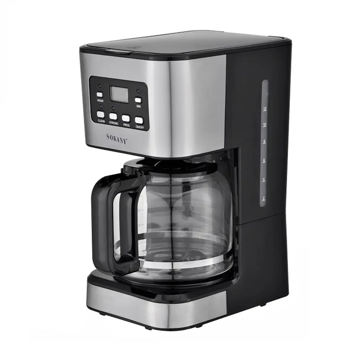 Кофеварка капельная Sokany CM-121E с подогревом кофейника 950 Вт 1,5 л на 12 чашек