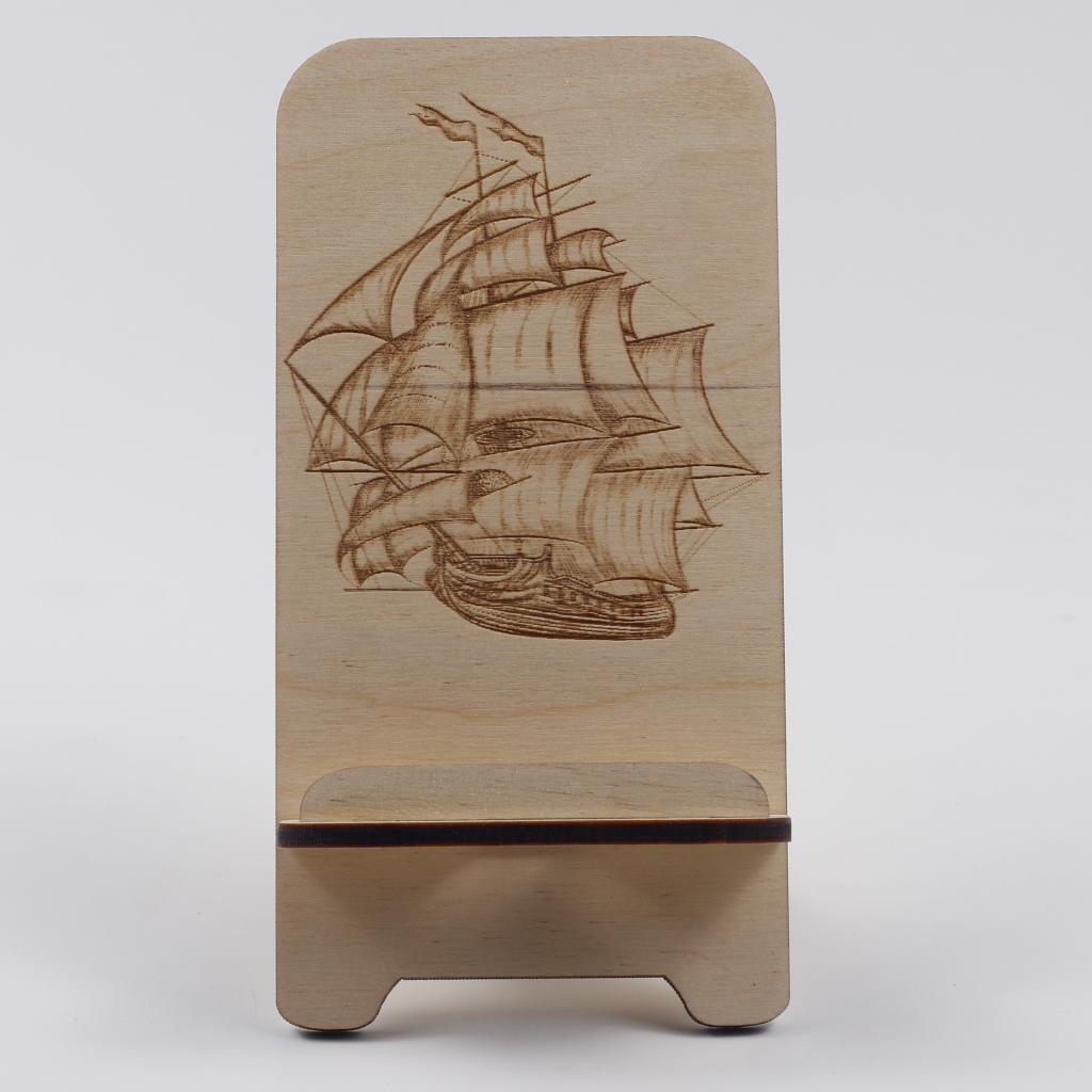 Підставка-тримач для телефону з дерева 67 кораблі 7 (03020070) - фото 2 Підставка-тримач для телефону з дерева 67 кораблі 7 (03020070) - фото 2